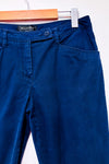 Pantalon marine jambe droite seconde main - Della Spiga- La Penderie du Paradis