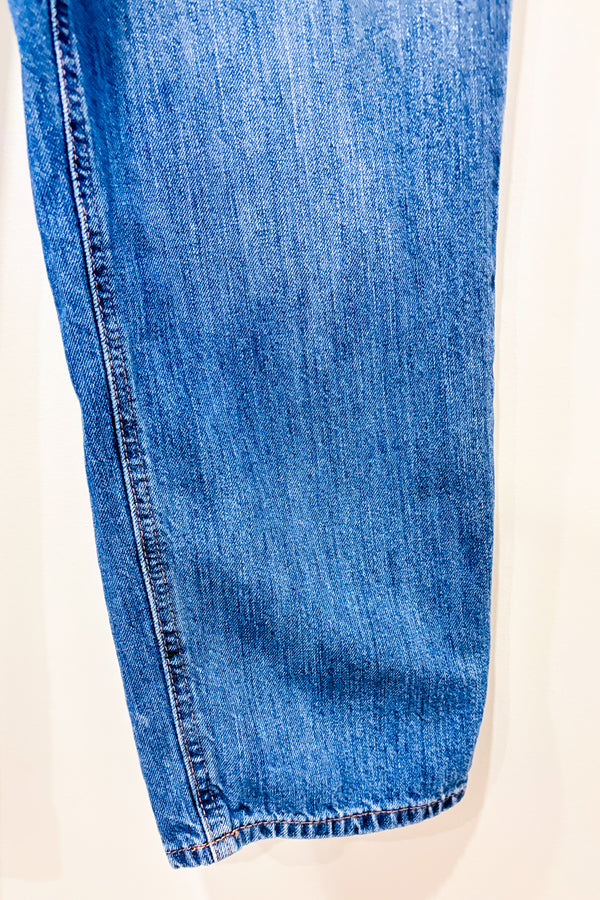 Salopette bleue en jeans* seconde main - GAP- La Penderie du Paradis