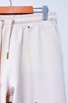 Pantalon jogger beige à taille élastique* seconde main - Zara- La Penderie du Paradis