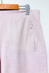 Pantalon rose pâle en coton coupe droite seconde main - Club Monaco- La Penderie du Paradis