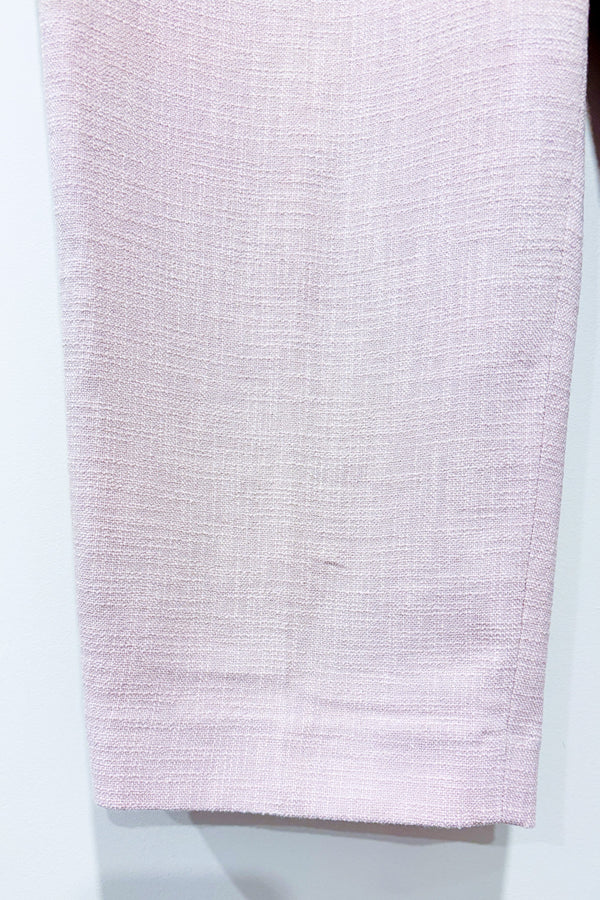Pantalon rose pâle en coton coupe droite seconde main - Club Monaco- La Penderie du Paradis