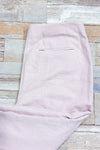Pantalon rose pâle en coton coupe droite seconde main - Club Monaco- La Penderie du Paradis