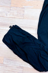 Pantalon noir en nylon seconde main - Shambhala- La Penderie du Paradis