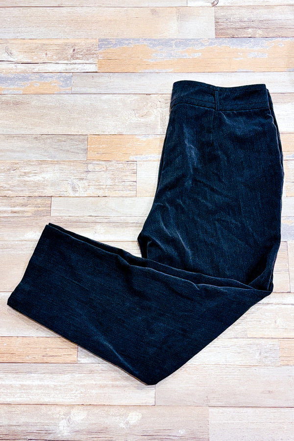 Pantalon gris jambe droite seconde main - Claire France- La Penderie du Paradis