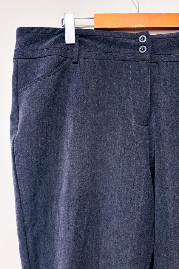 Pantalon gris jambe droite seconde main - Claire France- La Penderie du Paradis