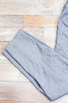 Pantalon gris léger à carreaux taille élastique* seconde main - Dynamite- La Penderie du Paradis