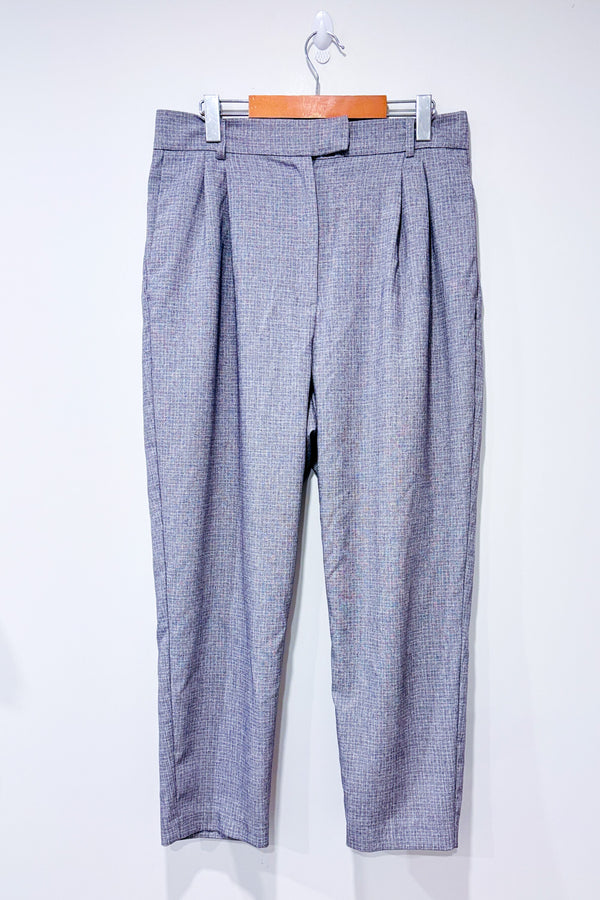 Pantalon gris léger à carreaux taille élastique* seconde main - Dynamite- La Penderie du Paradis