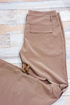 Pantalon cargo taupe léger à jambe ample* seconde main - San Francisco- La Penderie du Paradis