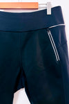 Pantalon noir à jambe étroite doublé en polar seconde main - Lolë- La Penderie du Paradis