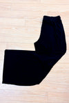 Pantalon noir fluide à jambe ample fendue* seconde main - Autres- La Penderie du Paradis