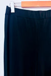 Pantalon noir fluide à jambe ample fendue* seconde main - Autres- La Penderie du Paradis