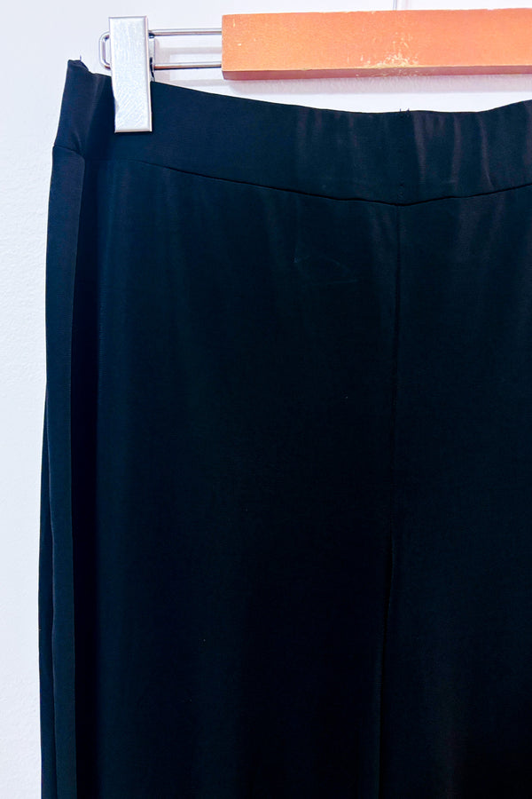 Pantalon noir fluide à jambe ample fendue* seconde main - Autres- La Penderie du Paradis