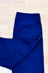 Pantalon capri marine extensible seconde main - Emotions- La Penderie du Paradis