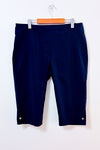 Pantalon capri marine extensible seconde main - Emotions- La Penderie du Paradis