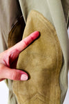 Pantalon d'équitation kaki à empiècements suédés seconde main - Ariat- La Penderie du Paradis