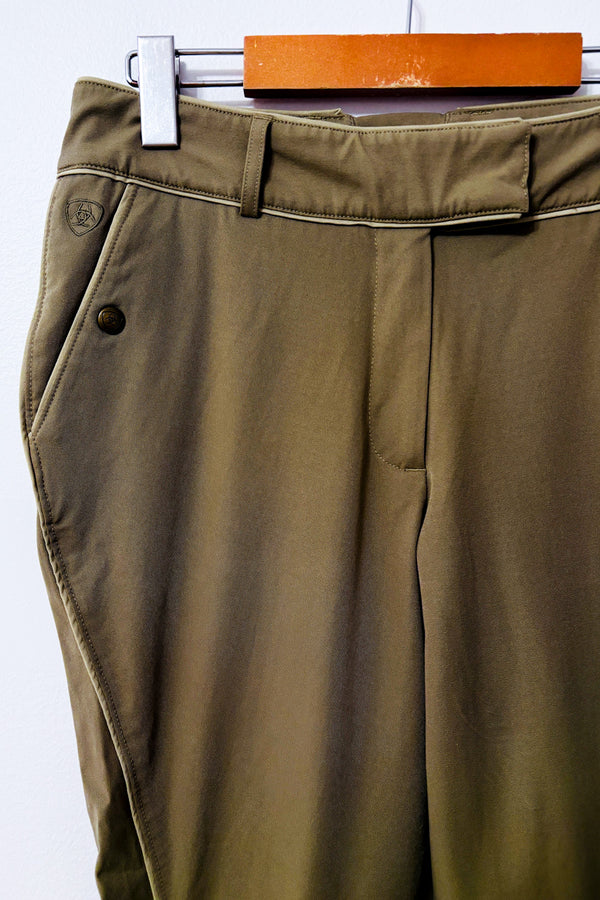 Pantalon d'équitation kaki à empiècements suédés seconde main - Ariat- La Penderie du Paradis