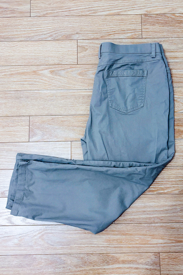 Pantalon beige en coton à jambe droite seconde main - Haggar- La Penderie du Paradis