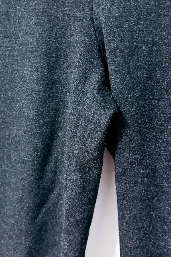Pantalon gris charbon extensible à bande élastique seconde main - Claire France- La Penderie du Paradis