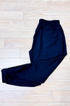 Pantalon jogger noir extensible à cheville élastique* seconde main - Old Navy- La Penderie du Paradis