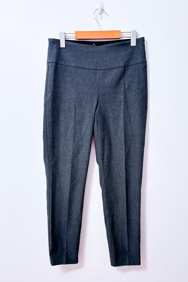 Pantalon gris S.C. & Co à petits motifs à enfiler