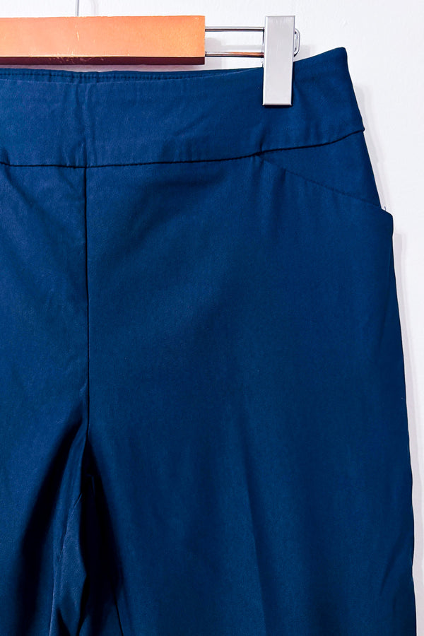 Pantalon marine à enfiler avec poches* seconde main - Tribal- La Penderie du Paradis