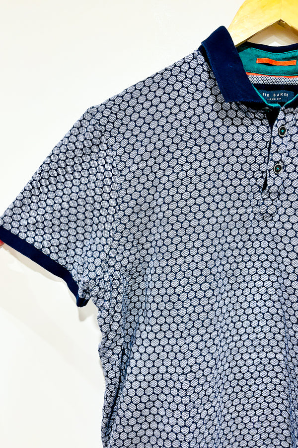 Polo bleu à motifs (l) - Homme -- La Penderie du Paradis ?