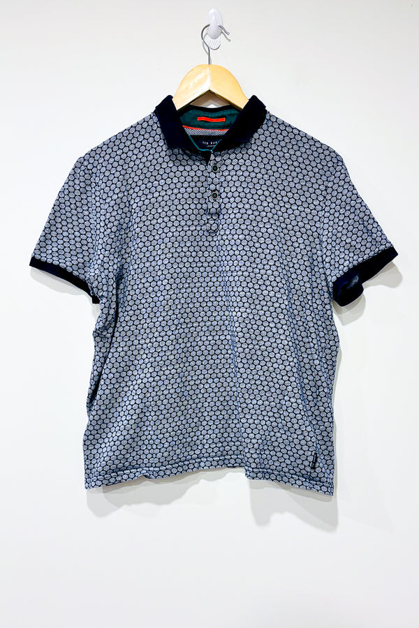 Polo bleu à motifs (l) - Homme -- La Penderie du Paradis ?