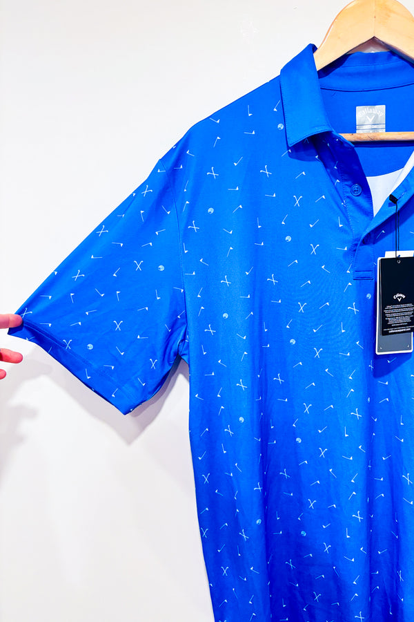 Polo de golf bleu (m) - Homme-Callaway-La Penderie du Paradis ๐