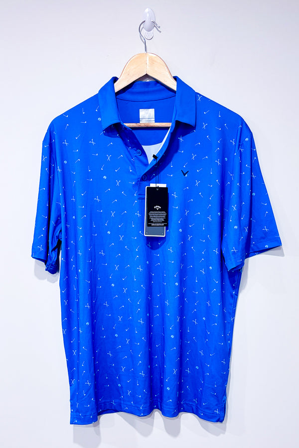 Polo de golf bleu (m) - Homme-Callaway-La Penderie du Paradis ๐