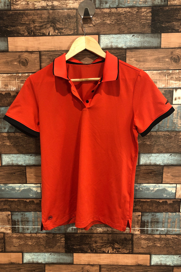 Polo de sport rouge rayé (l) seconde main Stormtech