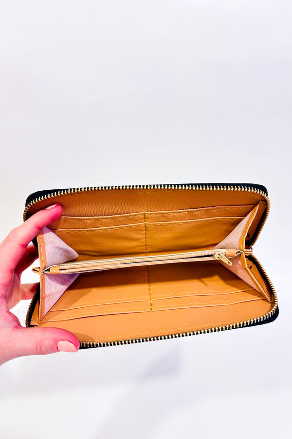 Portefeuille noir motif serpent-Autres-La Penderie du Paradis 🕊