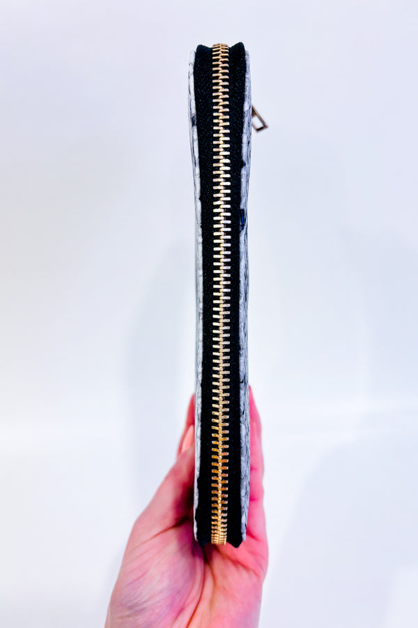 Portefeuille noir motif serpent-Autres-La Penderie du Paradis 🕊