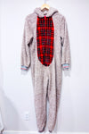 Pyjama une piece beige en peluche avec capuchon ourson (m)-Carisma-La Penderie du Paradis 🕊