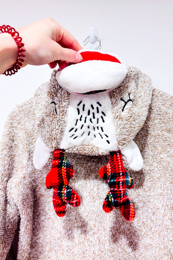 Pyjama une piece beige en peluche avec capuchon ourson (m)-Carisma-La Penderie du Paradis 🕊