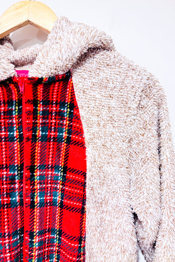 Pyjama une piece beige en peluche avec capuchon ourson (m)-Carisma-La Penderie du Paradis 🕊