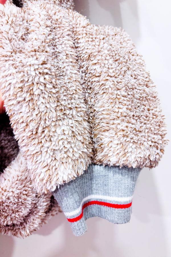 Pyjama une piece beige en peluche avec capuchon ourson (m)-Carisma-La Penderie du Paradis 🕊