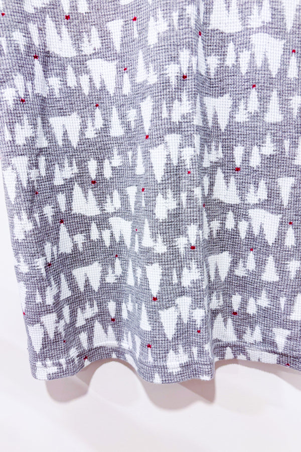 Haut de pyjama gris gaufré motif sapins (xs)-La Vie en Rose-La Penderie du Paradis 🕊