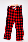 Pantalon de pyjama rouge et noir à carreaux en peluche (m)-Great Northern-La Penderie du Paradis 🕊
