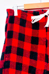 Pantalon de pyjama rouge et noir à carreaux en peluche (m)-Great Northern-La Penderie du Paradis 🕊