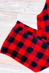 Pantalon de pyjama rouge et noir à carreaux en peluche (m)-Great Northern-La Penderie du Paradis 🕊