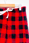 Pantalon de pyjama rouge et noir à carreaux en peluche (m)-Great Northern-La Penderie du Paradis 🕊