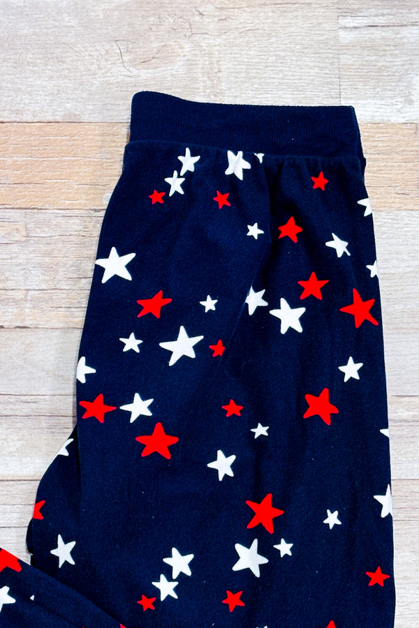 Pantalon de pyjama en peluche marine avec étoiles (s)-Carisma-La Penderie du Paradis 🕊