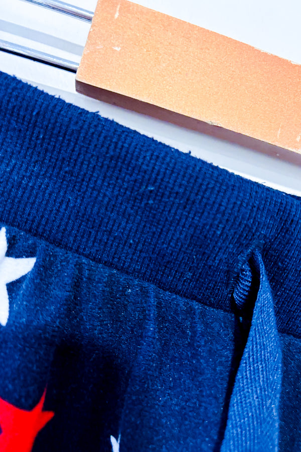 Pantalon de pyjama en peluche marine avec étoiles (s)-Carisma-La Penderie du Paradis 🕊