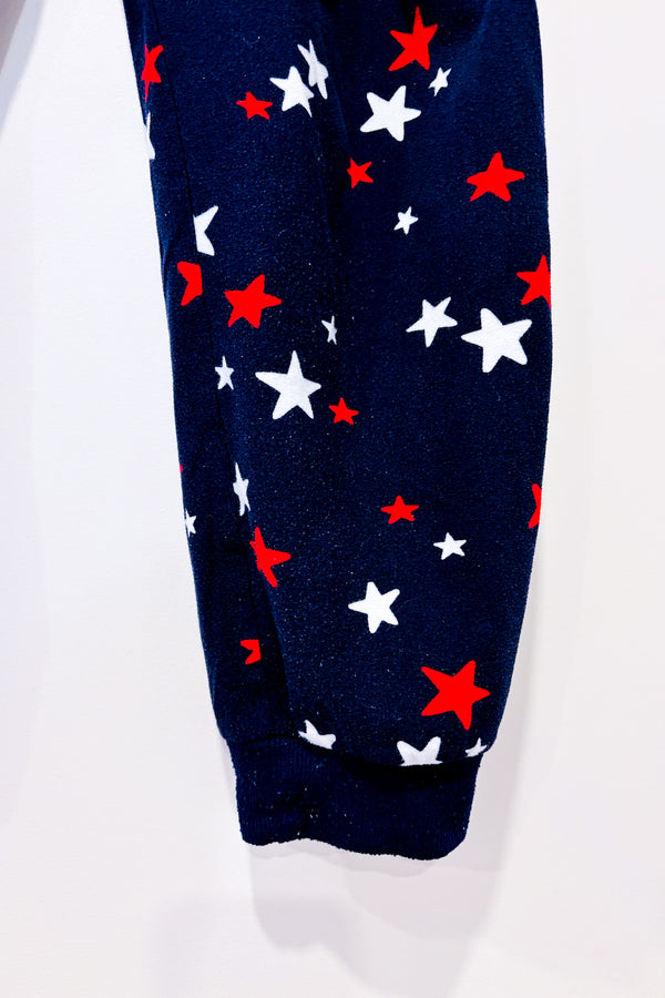Pantalon de pyjama en peluche marine avec étoiles (s)-Carisma-La Penderie du Paradis 🕊