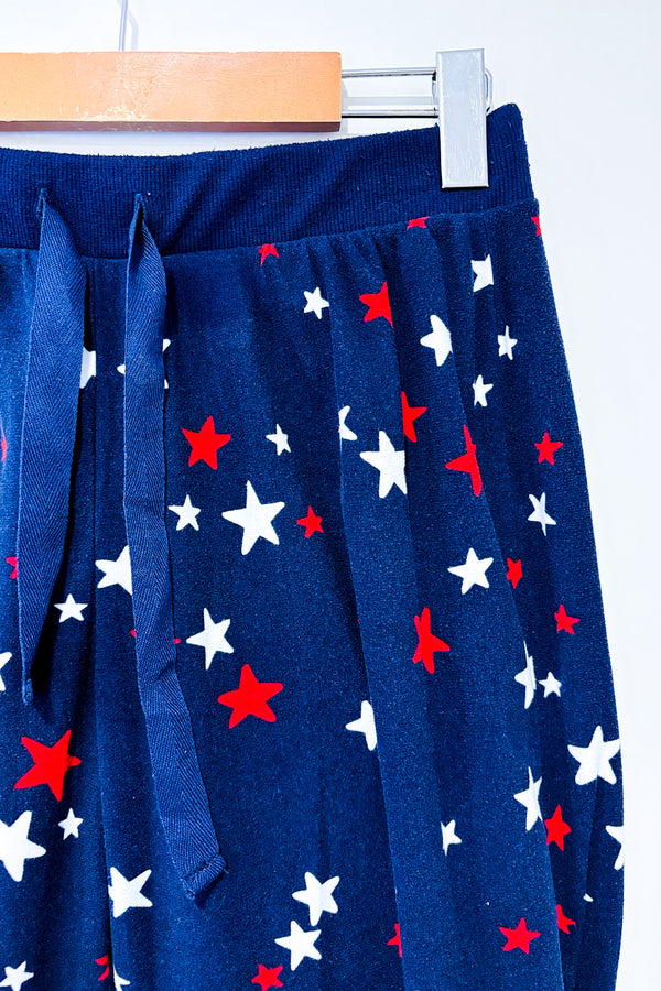 Pantalon de pyjama en peluche marine avec étoiles (s)-Carisma-La Penderie du Paradis 🕊