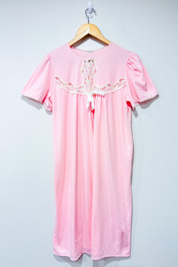 Robe de nuit vintage rose (l)-Autres-La Penderie du Paradis 🕊
