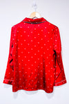 Chemise de nuit rouge satinée avec coeurs (m)-Autres-La Penderie du Paradis 🕊