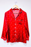 Chemise de nuit rouge satinée avec coeurs (m)-Autres-La Penderie du Paradis 🕊