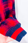 Pantalon de pyjama rouge et marine à carreaux seconde main - Aerie- La Penderie du Paradis