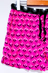 Short de pyjama rose à motifs seconde main - Jasmine Rose- La Penderie du Paradis